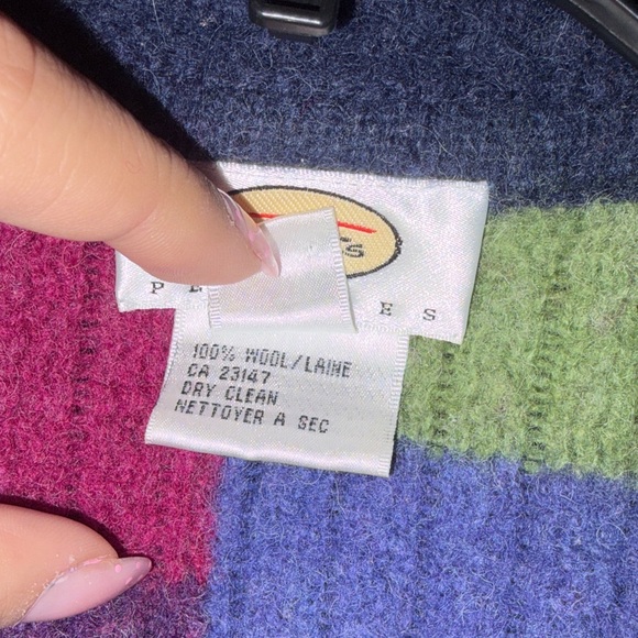 Talbots Colorful Patchwork Wool Jacket - Picture 5 of 6